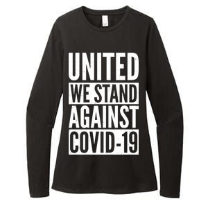 United We Stand Against Covid-19 Womens CVC Long Sleeve Shirt