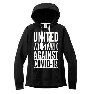 United We Stand Against Covid-19 Women's Fleece Hoodie