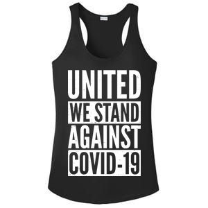 United We Stand Against Covid-19 Ladies PosiCharge Competitor Racerback Tank