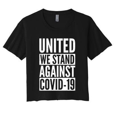United We Stand Against Covid-19 Crop Top