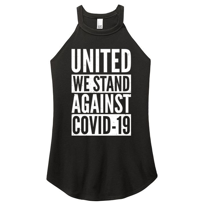 United We Stand Against Covid-19 Women's Perfect Tri Rocker Tank
