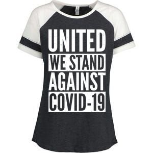 United We Stand Against Covid-19 Enza Ladies Jersey Colorblock Tee