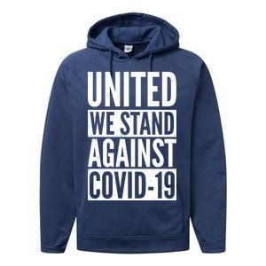 United We Stand Against Covid-19 Performance Fleece Hoodie