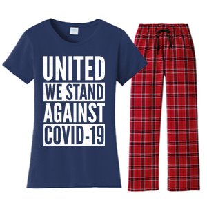 United We Stand Against Covid-19 Women's Flannel Pajama Set