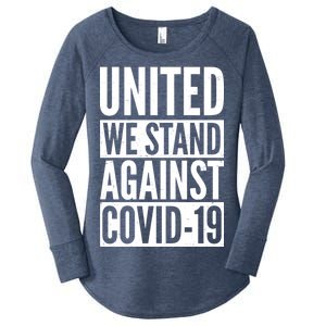 United We Stand Against Covid-19 Women's Perfect Tri Tunic Long Sleeve Shirt