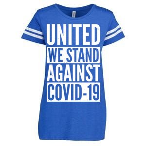 United We Stand Against Covid-19 Enza Ladies Jersey Football T-Shirt