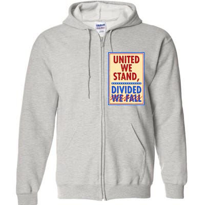 United We Stand Divided Full Zip Hoodie