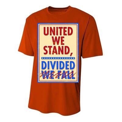 United We Stand Divided Performance Sprint T-Shirt