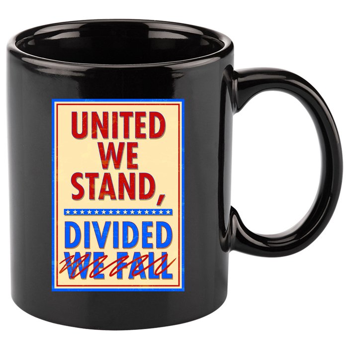 United We Stand Divided 11oz C Handle Ceramic Mug