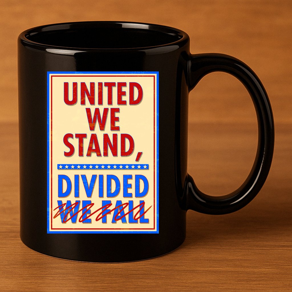 United We Stand Divided 11oz C Handle Ceramic Mug