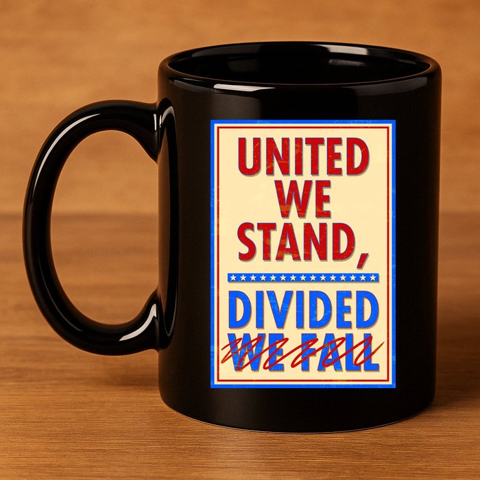 United We Stand Divided 11oz C Handle Ceramic Mug