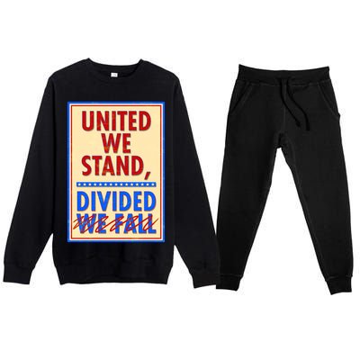 United We Stand Divided Premium Crewneck Sweatsuit Set