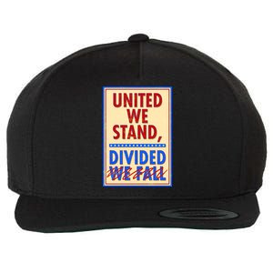 United We Stand Divided Wool Snapback Cap