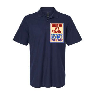 United We Stand Divided Softstyle Adult Sport Polo