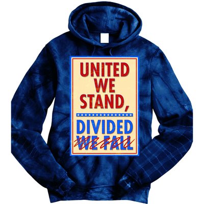 United We Stand Divided Tie Dye Hoodie