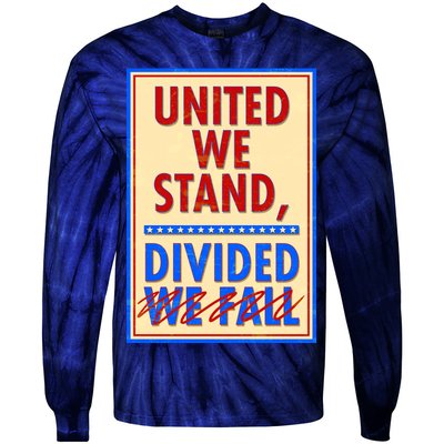 United We Stand Divided Tie-Dye Long Sleeve Shirt