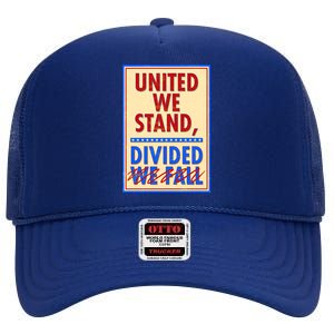 United We Stand Divided High Crown Mesh Back Trucker Hat