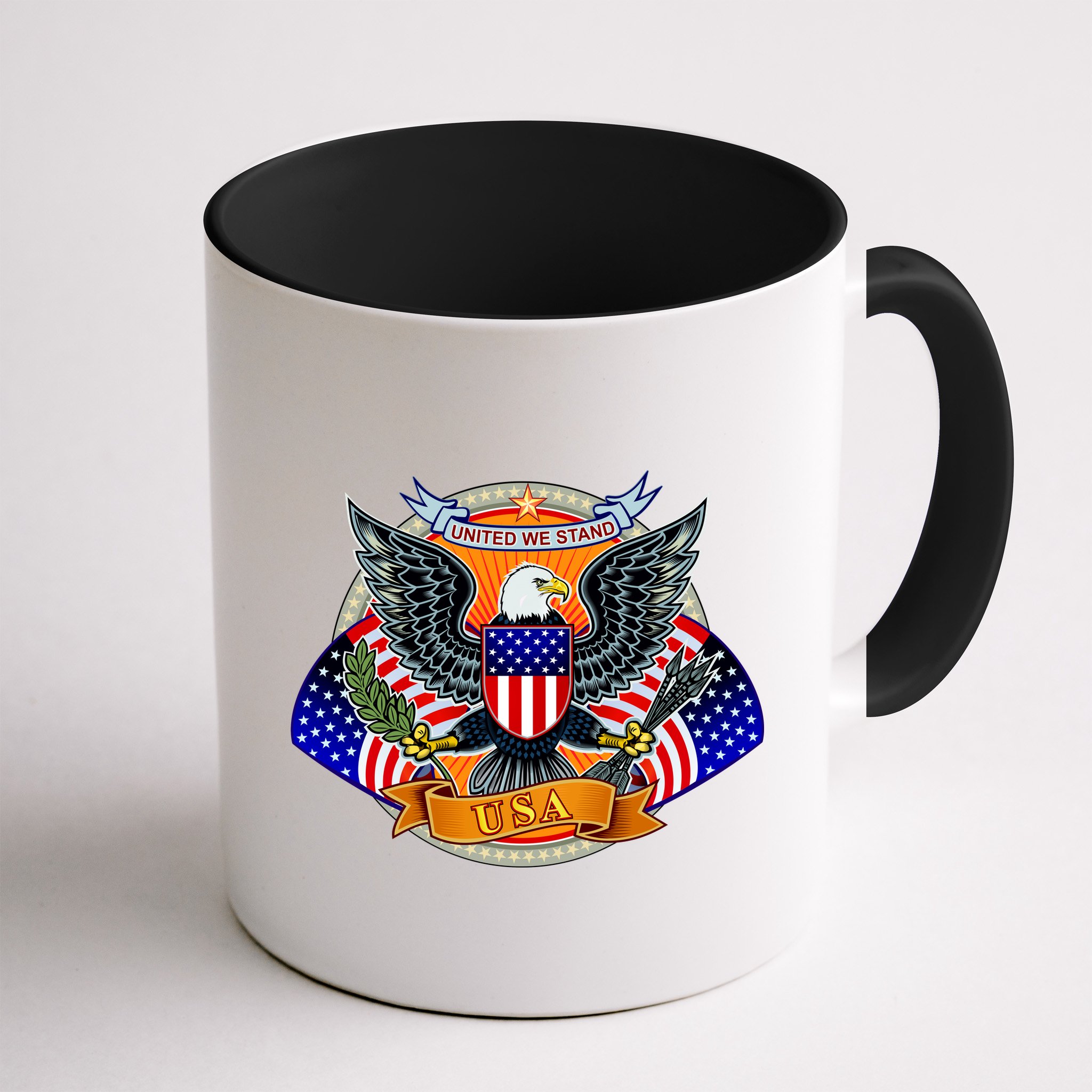 United We Stand USA Eagle Crest Mug