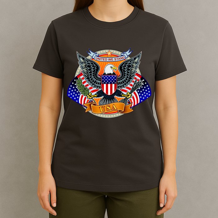 United We Stand USA Eagle Crest T-Shirt