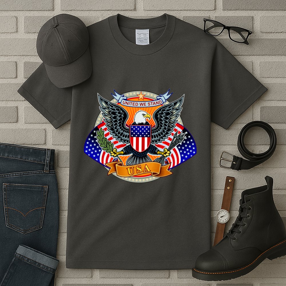 United We Stand USA Eagle Crest Tall T-Shirt