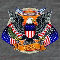 United We Stand USA Eagle Crest Flatbill Hat