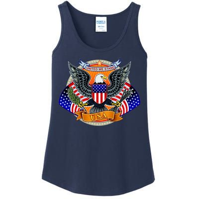 United We Stand USA Eagle Crest Ladies Essential Tank