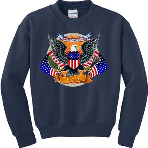 United We Stand USA Eagle Crest Kids Sweatshirt