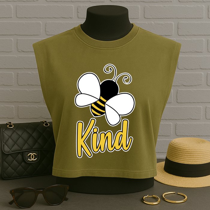 Unity Day Bee Kind Garment-Dyed Women's Muscle Tee