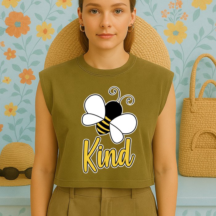 Unity Day Bee Kind Garment-Dyed Women's Muscle Tee