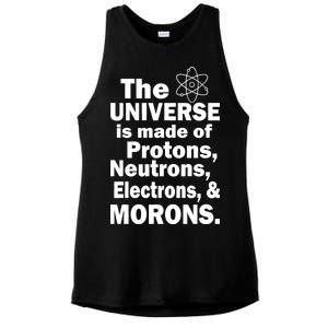 Universe Is Made Of Morons Ladies PosiCharge Tri-Blend Wicking Tank