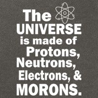 Universe Is Made Of Morons Cotton Canvas Backpack