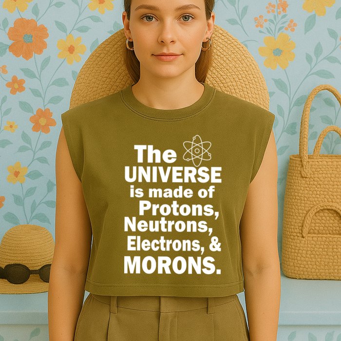 Universe Is Made Of Morons Garment-Dyed Women's Muscle Tee