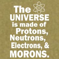 Universe Is Made Of Morons Garment-Dyed Women's Muscle Tee