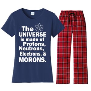 Universe Is Made Of Morons Women's Flannel Pajama Set