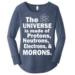 Universe Is Made Of Morons Women's Perfect Tri Tunic Long Sleeve Shirt