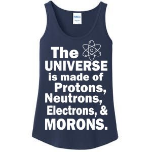 Universe Is Made Of Morons Ladies Essential Tank