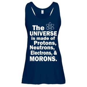 Universe Is Made Of Morons Ladies Essential Flowy Tank