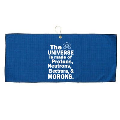 Universe Is Made Of Morons Large Microfiber Waffle Golf Towel