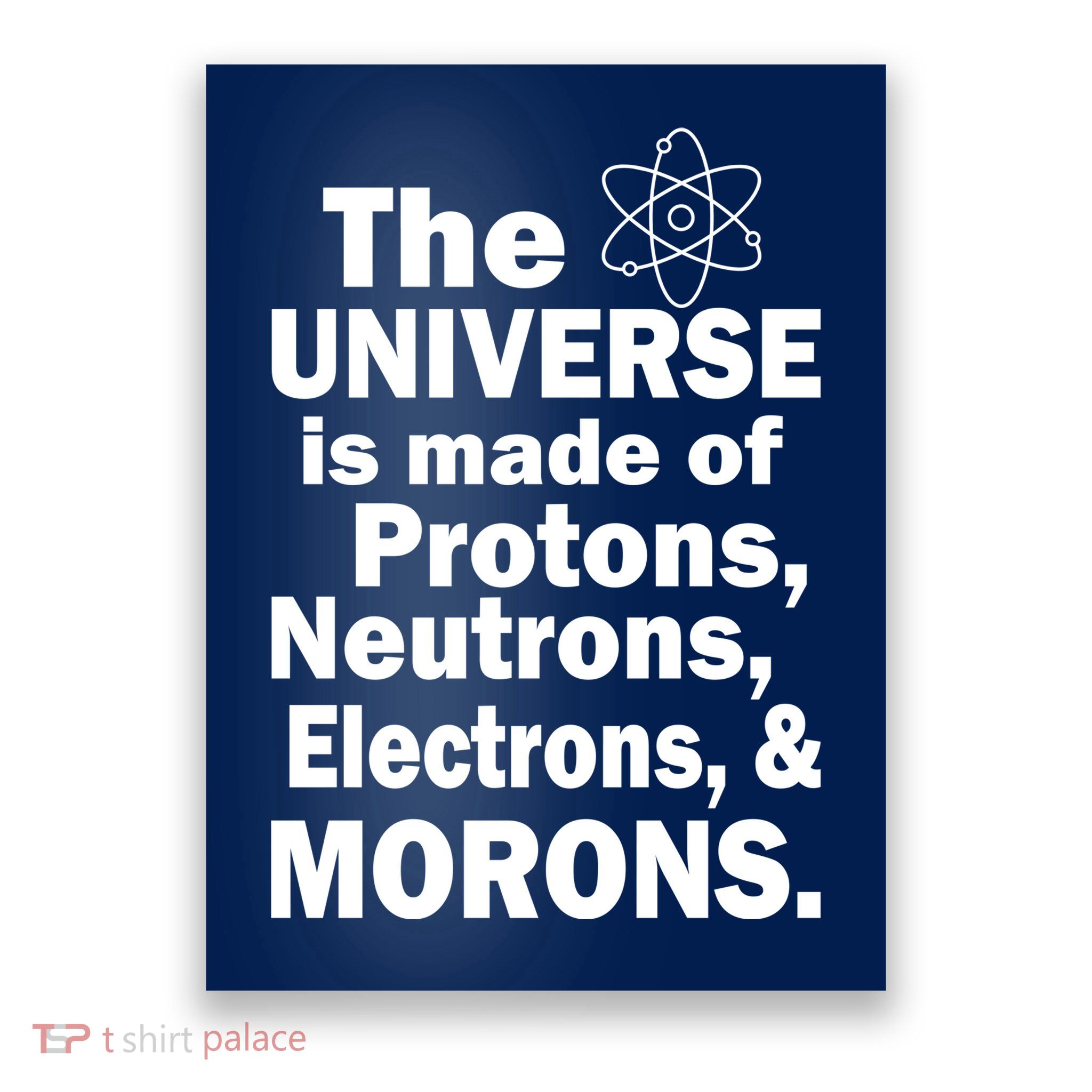 Universe Is Made Of Morons Poster
