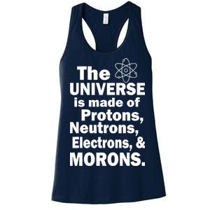 Universe Is Made Of Morons Women's Racerback Tank