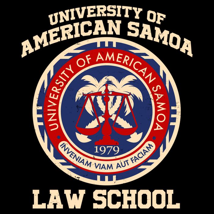 University of Samoa Law School Logo Emblem 7-Panel Snapback Hat