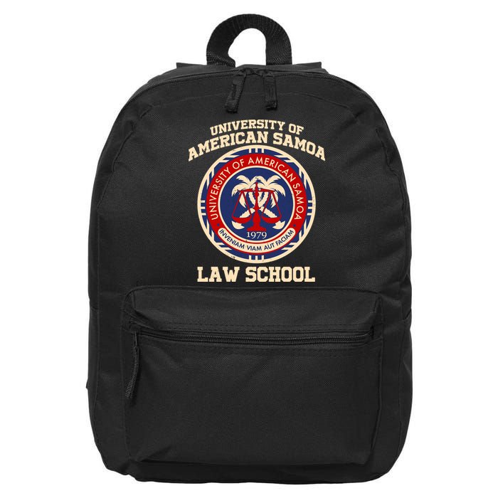 University of Samoa Law School Logo Emblem 16 in Basic Backpack