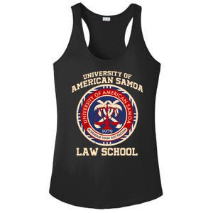 University of Samoa Law School Logo Emblem Ladies PosiCharge Competitor Racerback Tank