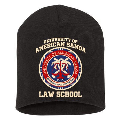 University of Samoa Law School Logo Emblem Short Acrylic Beanie