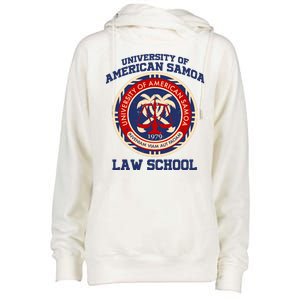 University of Samoa Law School Logo Emblem Womens Funnel Neck Pullover Hood