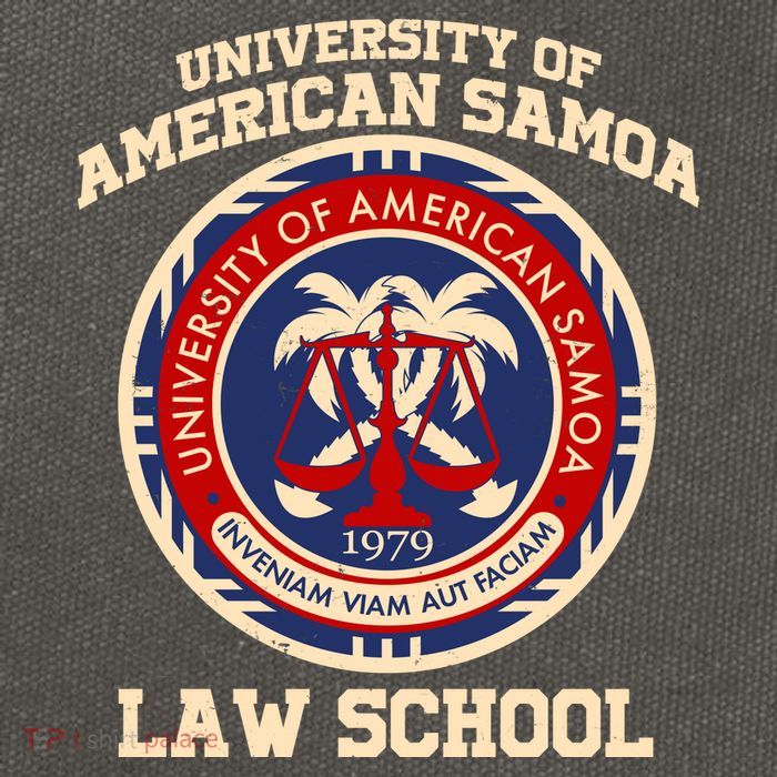 University of Samoa Law School Logo Emblem Cotton Canvas Backpack