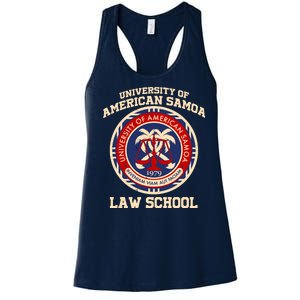 University of Samoa Law School Logo Emblem Women's Racerback Tank