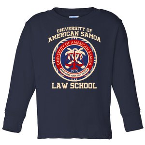 University of Samoa Law School Logo Emblem Toddler Long Sleeve Shirt