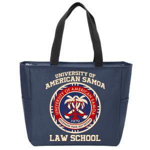 University of Samoa Law School Logo Emblem Zip Tote Bag