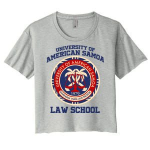 University of Samoa Law School Logo Emblem Women's Crop Top Tee